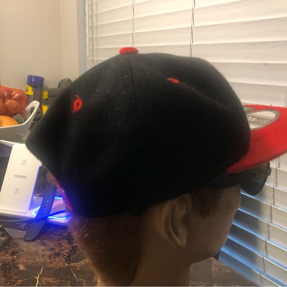 Air Jordan Red Round Brim JordanTrue Hat Snapback Cap Chicago Bulls - Picture 8 of 11